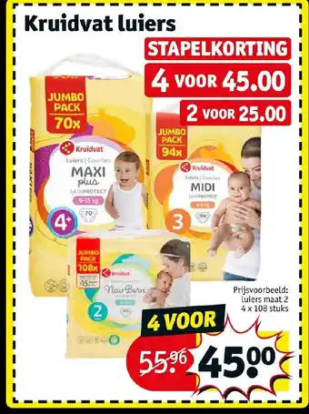 Kruidvat Luiers aanbieding