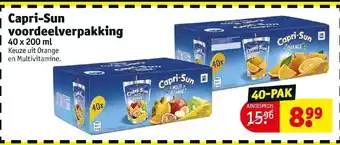 Kruidvat Capri-Sun voordeelverpakking 40x200 ml 40-pak aanbieding