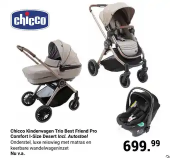 Van Asten BabySuperstore Chicco Kinderwagen Trio Best Friend Pro Comfort I-Size Desert Incl. Autostoel aanbieding