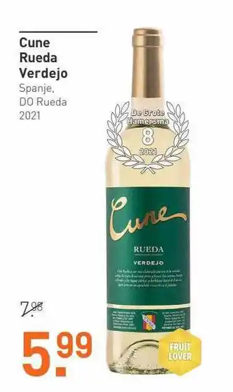 Gall & Gall Cune Rueda Verdejo Spanje, DO Rueda aanbieding