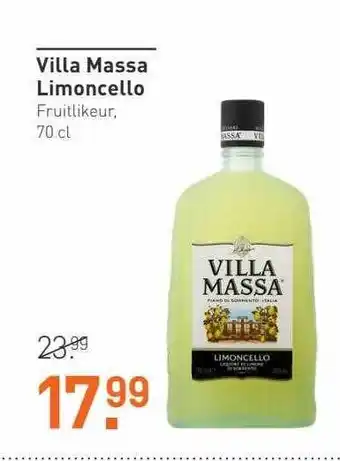 Gall & Gall Villa Massa Limoncello Fruitlikeur, 70 Cl aanbieding