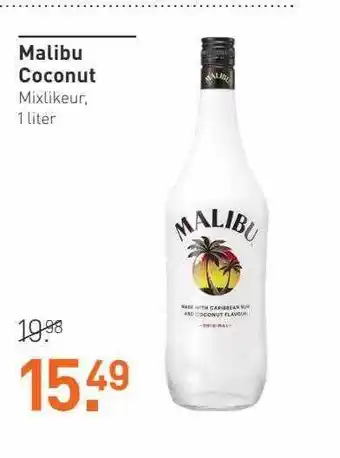 Gall & Gall Malibu Coconut Mixlikeur, 1 Liter aanbieding