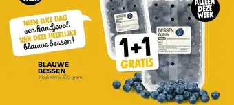 Jumbo Blauwe Bessen 1+1 Gratis aanbieding