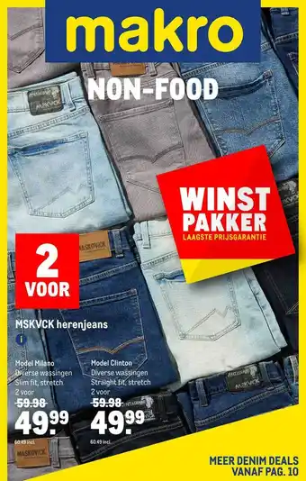 Makro MSKVCK Herenjeans aanbieding