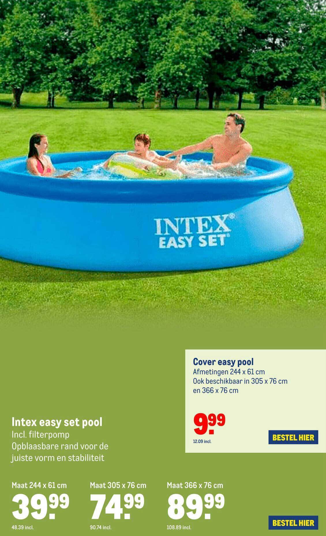 Intex Easy Set Pool Of Cover Easy Pool aanbieding bij Makro