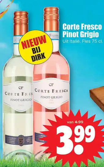 Dirk Corte Fresco Pinot Grigio aanbieding