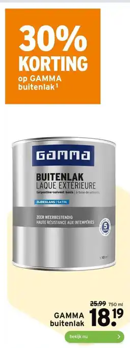 GAMMA GAMMA buitenlak aanbieding