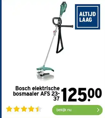 GAMMA Bosch elektrische bosmaaier AFS 23- 37 aanbieding