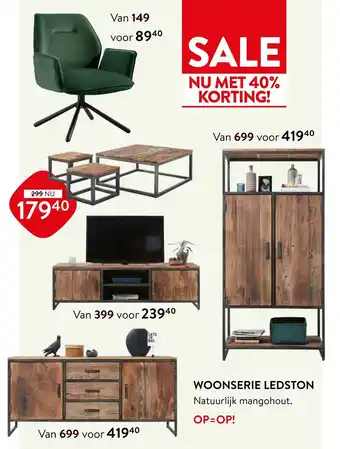 Profijt Meubel Woonserie Ledston aanbieding