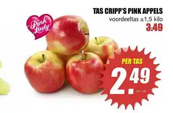 MCD Supermarkt Tas Cripp's Pink Appels aanbieding