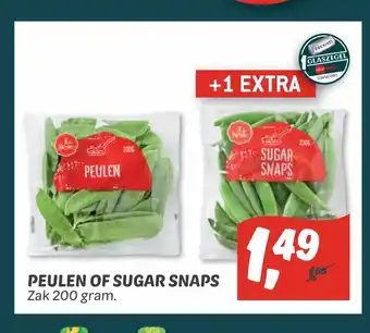 Dekamarkt Peulen of Sugar Snaps zak 200 gram aanbieding