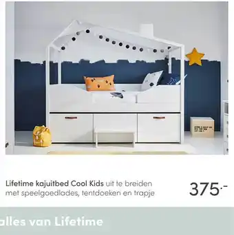 Baby & Tiener Lifetime Kajuitbed Cool Kids vit te breiden aanbieding