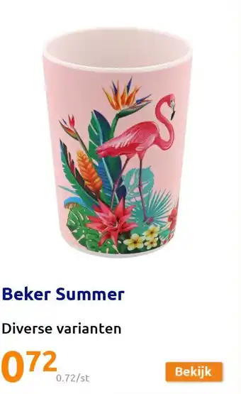 Action Beker Summer aanbieding