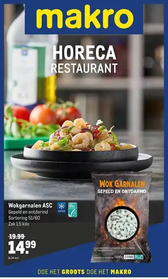 Makro Wokgarnalen ASC aanbieding