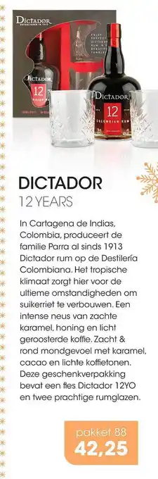 HANOS Dictador 12 Years aanbieding