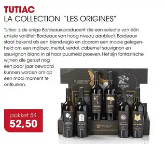 HANOS Tutiac La Collection aanbieding