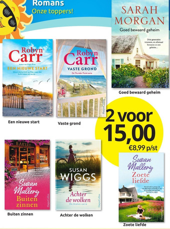 Boekenvoordeel Romans aanbieding