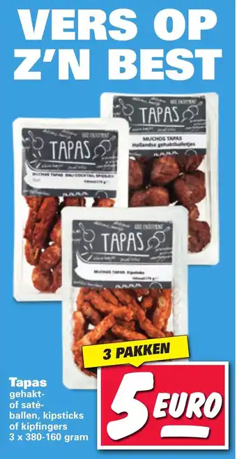 Nettorama Tapas 3x380-160 gram aanbieding