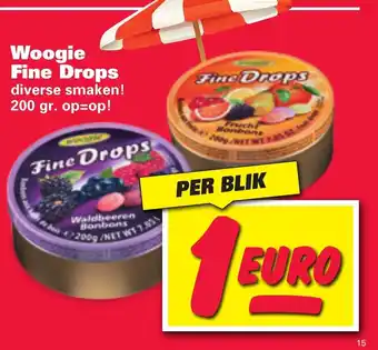 Nettorama Woogie Fine Drops 200 gr. aanbieding