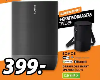 Expert Sonos Draadloze Smart Speaker Move aanbieding