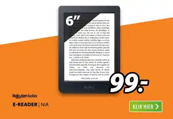 Expert Kobo E-Reader NIA 6" aanbieding