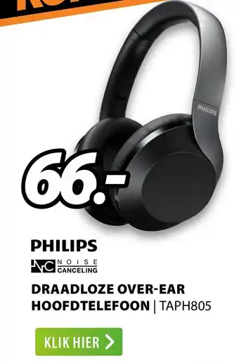 Expert Philips Draadloze Over-Ear Hoofdtelefoon TAPH805 aanbieding