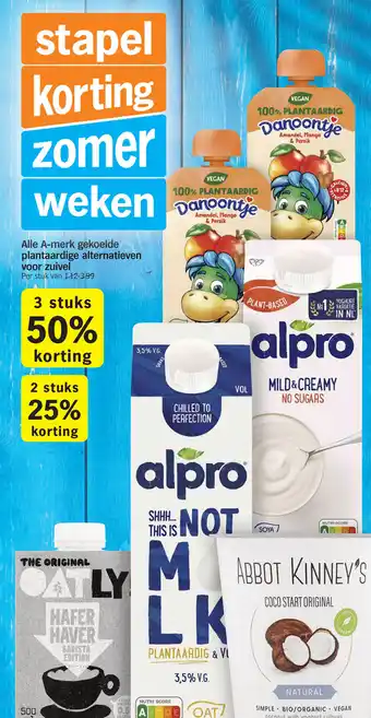 Albert Heijn Alle A-merk gekoelde plantaardige alternatieven voor zuivel aanbieding