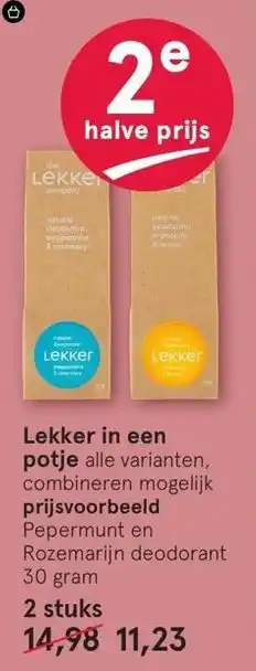 Etos Lekker in een potje aanbieding