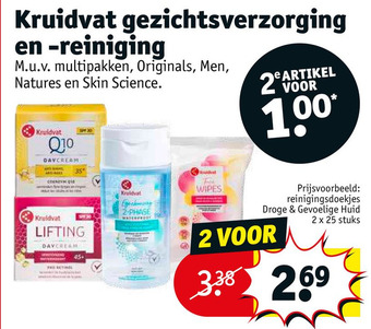 Kruidvat Kruidvat gezichtsverzorging en -reiniging aanbieding