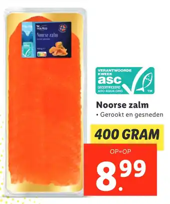 Lidl Noorse zalm aanbieding