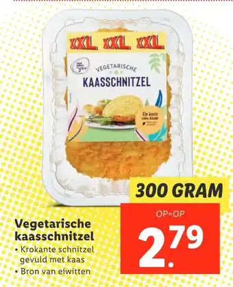 Lidl Vegetarische kaasschnitzel aanbieding