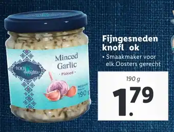 Lidl Fijngesneden knoflook aanbieding