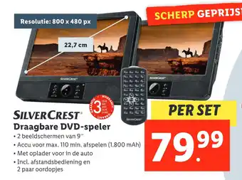 Lidl SILVERCRESTⓇ Draagbare DVD-speler aanbieding