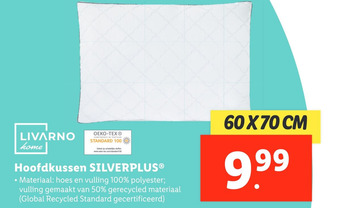 Lidl Hoofdkussen SILVERPLUS® aanbieding