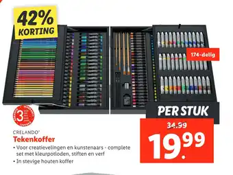 Lidl CRELANDO Tekenkoffer aanbieding