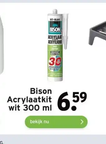 GAMMA Bison Acrylaatkit wit 300 ml aanbieding