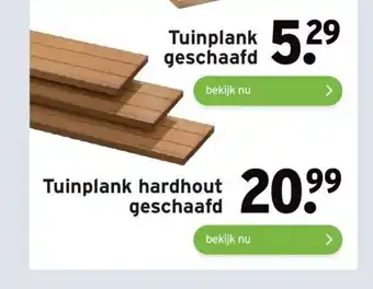 GAMMA Tuinplank hardhout geschaafd aanbieding