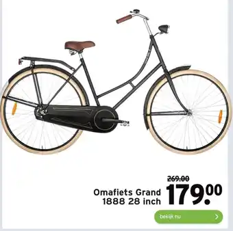 GAMMA Omafiets Grand 1888 28 inch aanbieding