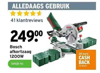 GAMMA Bosch Afkortzaag 1200W aanbieding