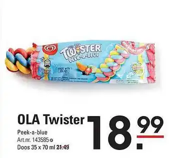 Sligro Ola Twister Peek-A-Blue aanbieding