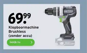 GAMMA Lux Klopboormachine Brushless (Zonder Accu) aanbieding