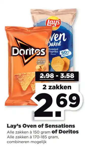 PLUS Lay's Oven of Sensations of Doritos aanbieding