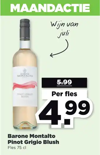 PLUS Barone Montalto Pinot Grigio Blush aanbieding