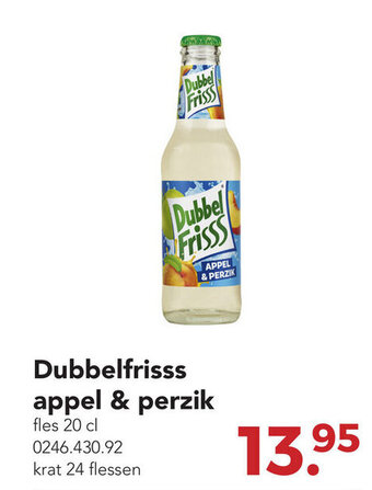 Zegro Dubbelfrisss appel & perzik aanbieding