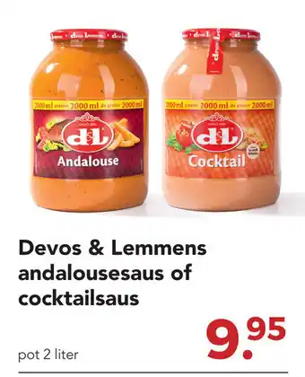 Zegro Devos & Lemmens andalousesaus of cocktailsaus 2 liter aanbieding