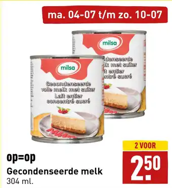 ALDI Gecondenseerde melk aanbieding