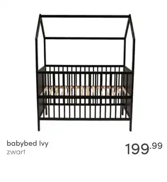 Baby & Tiener babybed Ivy zwart aanbieding