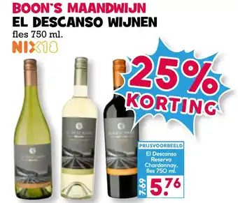 Boon`s Markt BOON'S MAANDWIJN EL DESCANSO WIJNEN aanbieding