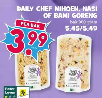 Boon`s Markt DAILY CHEF MIHOEN, NASI OF BAMI GORENG aanbieding