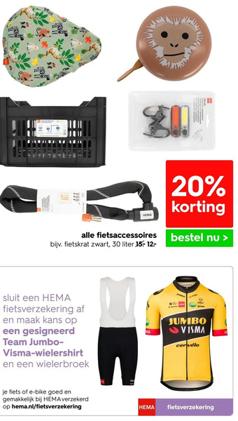 HEMA alle fietsaccessoires aanbieding